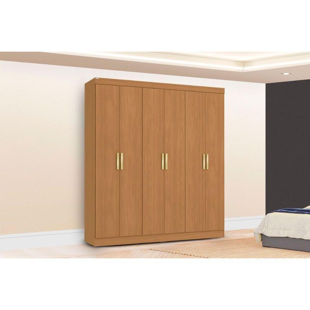 Guarda Roupa Casal 6 Portas E 2 Gavetas R590 Canela - Kappesberg - 1