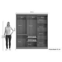 Guarda Roupa Casal 6 Portas E 2 Gavetas R590 Canela - Kappesberg - 3