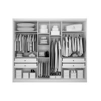 Guarda Roupa Casal 6 Portas (2 C/ Espelho) E 4 Gavetas Robust/livorno Neve - Novo Horizonte - 5