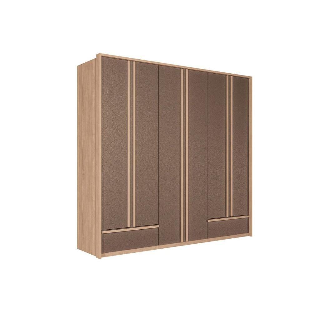 Guarda Roupa Casal 6 Portas E 5 Gavetas Torino Wood/terracota - Santos Andirá - 8