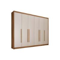 Guarda Roupa Casal 6 Portas E 6 Gavetas Bragaça/coimbra Neve - Novo Horizonte - 4