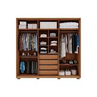 Guarda Roupa Casal 6 Portas E 4 Gavetas Mozart Freijo/off White - Caemmun - 4