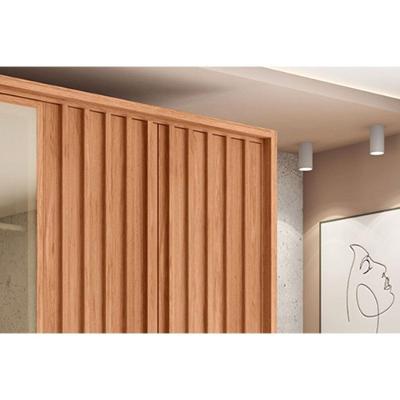 Guarda Roupa Casal Centurium Freijo 6 Portas de Bater 4 Gavetas Freijo MDP Caemmun