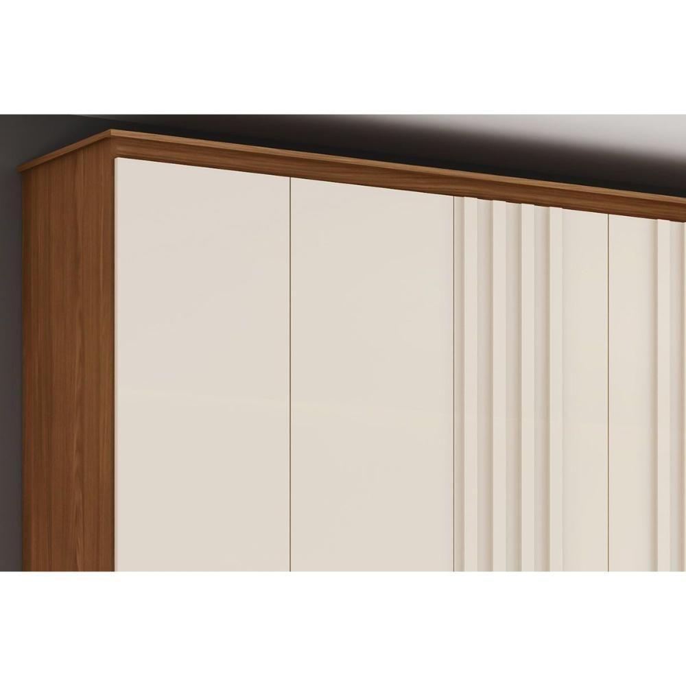 Guarda Roupa Casal 6 Portas E 4 Gavetas C/ Pés ávila Nature - Henn - 6