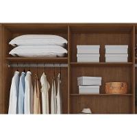 Guarda Roupa Casal 6 Portas (2 Ripadas) E 6 Gavetas Portugal Cinamomo/off White - Conquista - 7