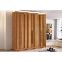 Guarda Roupa Casal 6 Portas Ripadas E 6 Gavetas Portugal Cinamomo - Conquista - 1