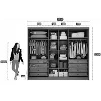 Guarda Roupa Casal 6 Portas E 8 Gavetas Robust/livorno Plus Cumaru/fendi 25 - Novo Horizonte - 2