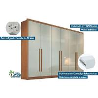 Guarda Roupa Casal 6 Portas E 8 Gavetas Robust/livorno Plus Cumaru/fendi 25 - Novo Horizonte