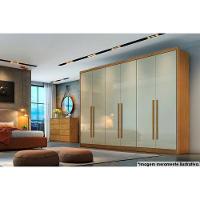 Guarda Roupa Casal 6 Portas E 8 Gavetas Robust/livorno Plus Cumaru/fendi 25 - Novo Horizonte - 6