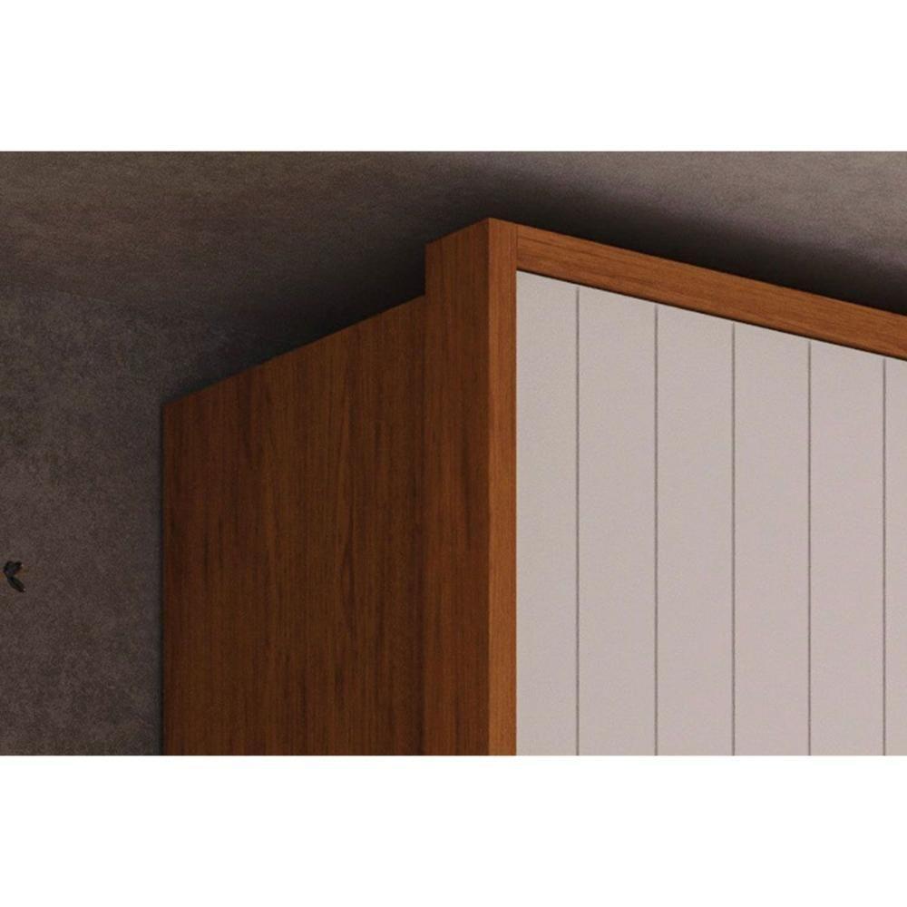 Guarda Roupa Casal 6 Portas E 6 Gavetas C/ Espelho Quintus Lux Freijo/off White - Caemmun - 3
