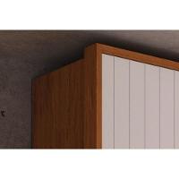 Guarda Roupa Casal 6 Portas E 6 Gavetas C/ Espelho Quintus Lux Freijo/off White - Caemmun - 3