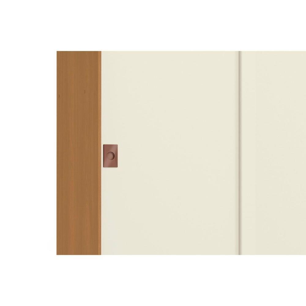 Guarda Roupa Solteiro 2 Portas De Correr E 2 Gavetas R588 Canela/off White - Kappesberg - 4