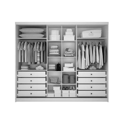 Guarda Roupa Solteiro Sollo Logan Plus 3 Portas de Correr 8 Gavetas Cumaru-Fendi 25