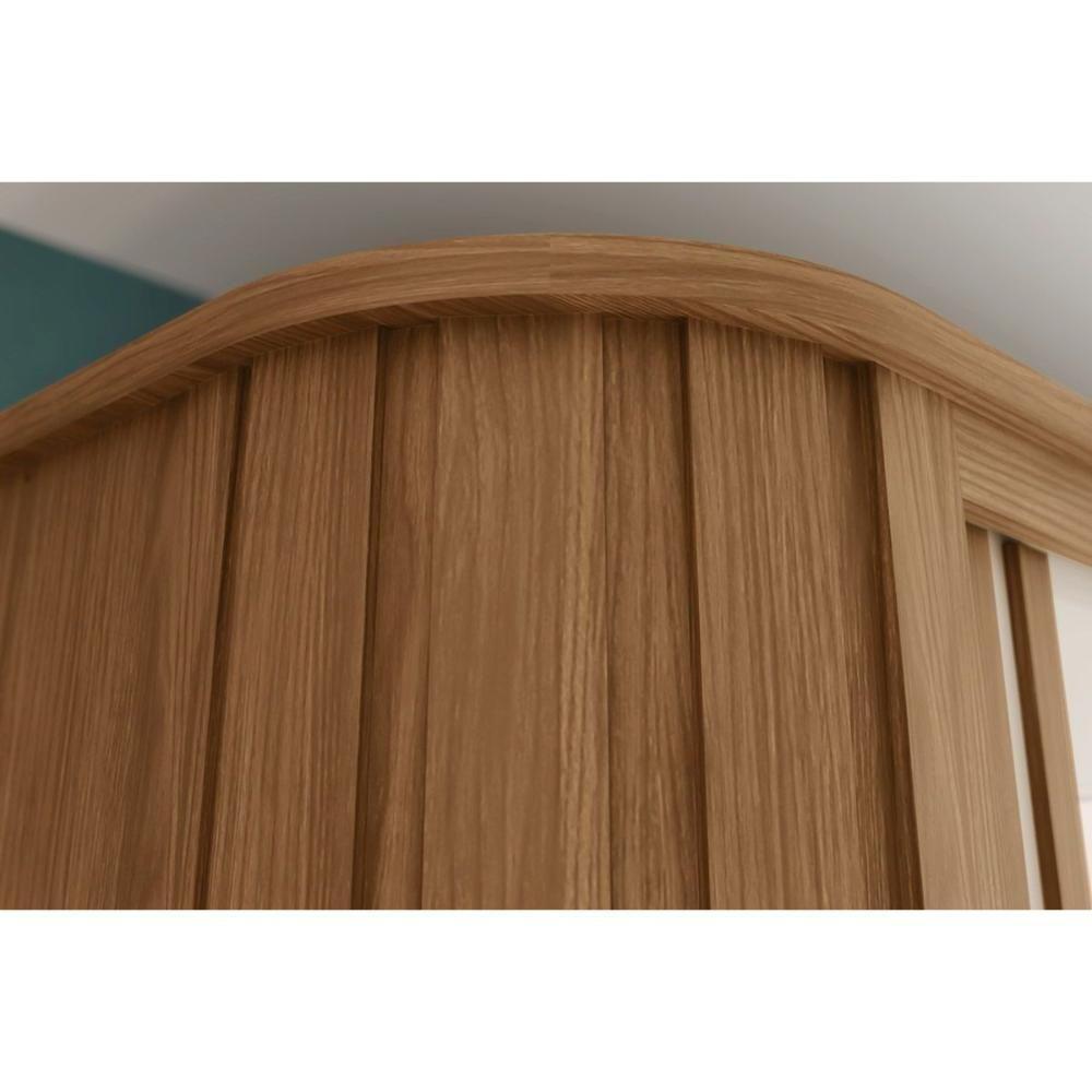 Guarda Roupas 2 Portas De Correr (1 C/ Espelho) 2 6 Gavetas C/ Pés Mozzate Flex Nature/off White Ou Preto - Henn - 7