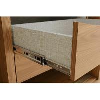 Guarda Roupas 2 Portas De Correr (1 C/ Espelho) 2 6 Gavetas C/ Pés Mozzate Flex Nature/off White Ou Preto - Henn - 6