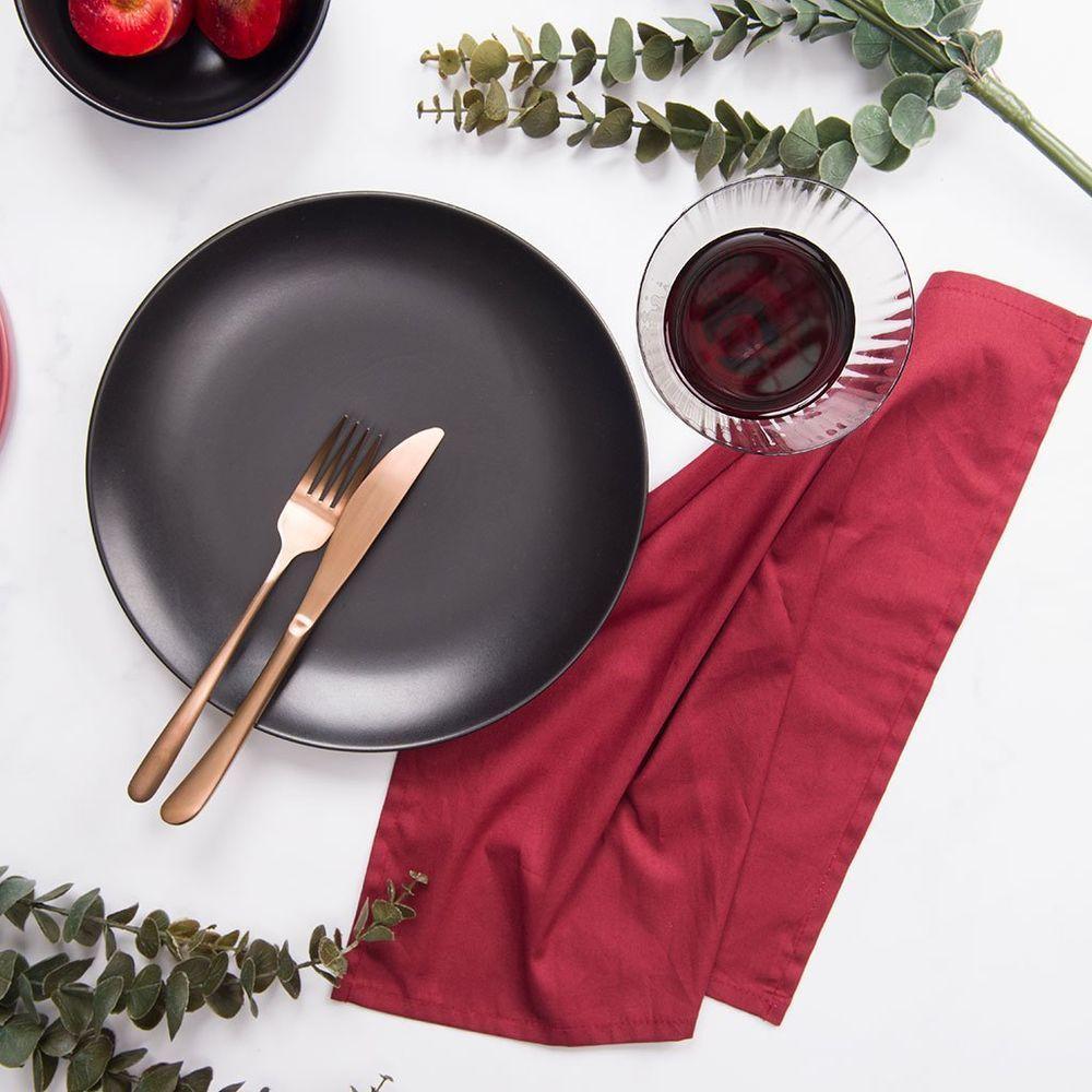 Guardanapo Copa E Cia 4 Peças Home 45x45cm Liso Vermelho - 2