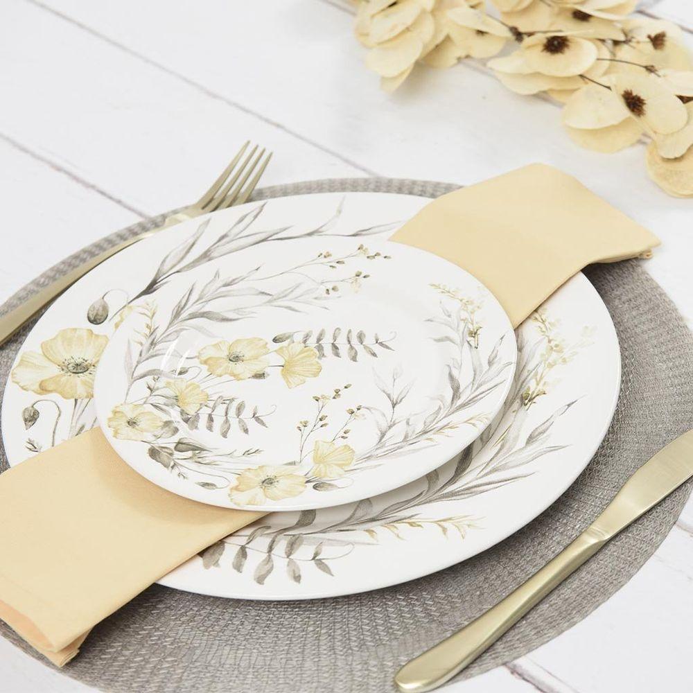 Guardanapo Copa E Cia 4 Peças Home 45x45cm Liso Sunshine - 3