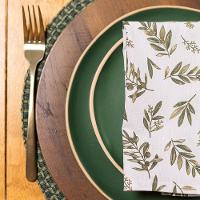 Guardanapo Copa E Cia 4 Peças Home 45x45cm Estampado Azeitonas - 3