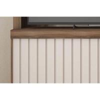 Home P/ Tv Até 65 Pol Cinne C/ Ripado Pés 160x203cm Lamina Mel/cacao - Caemmun - 6