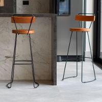 Kit 3 Banquetas Alta Com Encosto Para Aérea Gourmet Aurora - 2