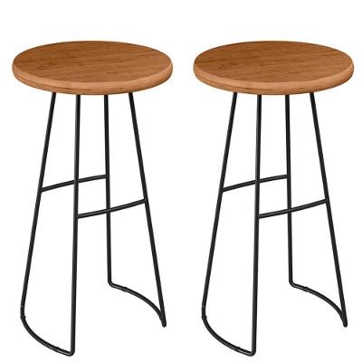 Kit 2 Mesas Bistrô Alta Para Aérea Gourmet York Peroba