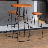 Mesa Bistrô Com 2 Banquetas Decorativas York Peroba Preto - 2