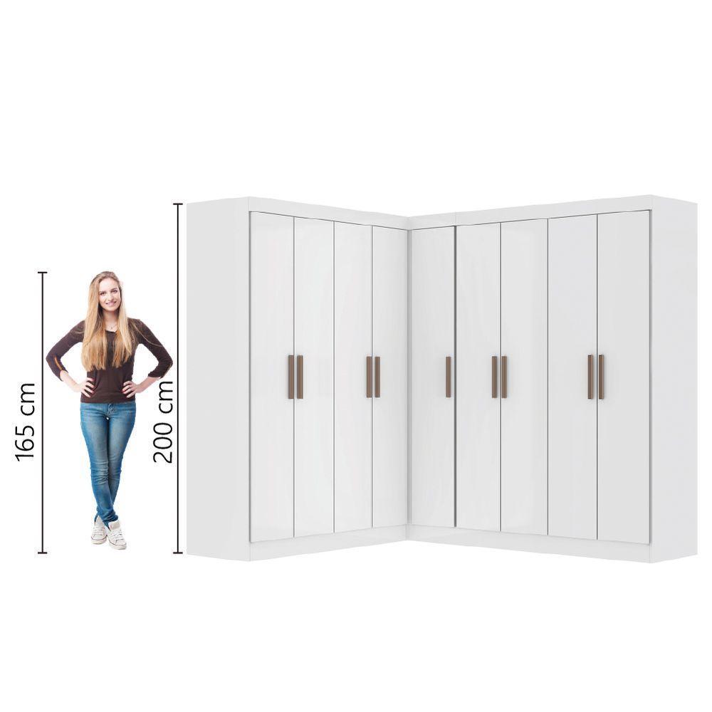 Quarto Modulado De Canto Madrid Com 9 Portas Maxel - 5
