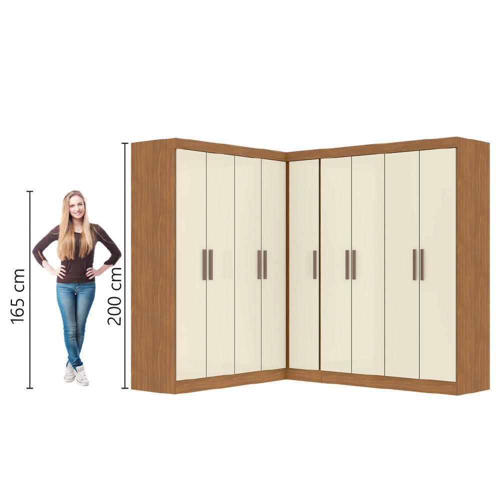 Quarto Modulado De Canto Madrid Com 9 Portas Maxel - 5
