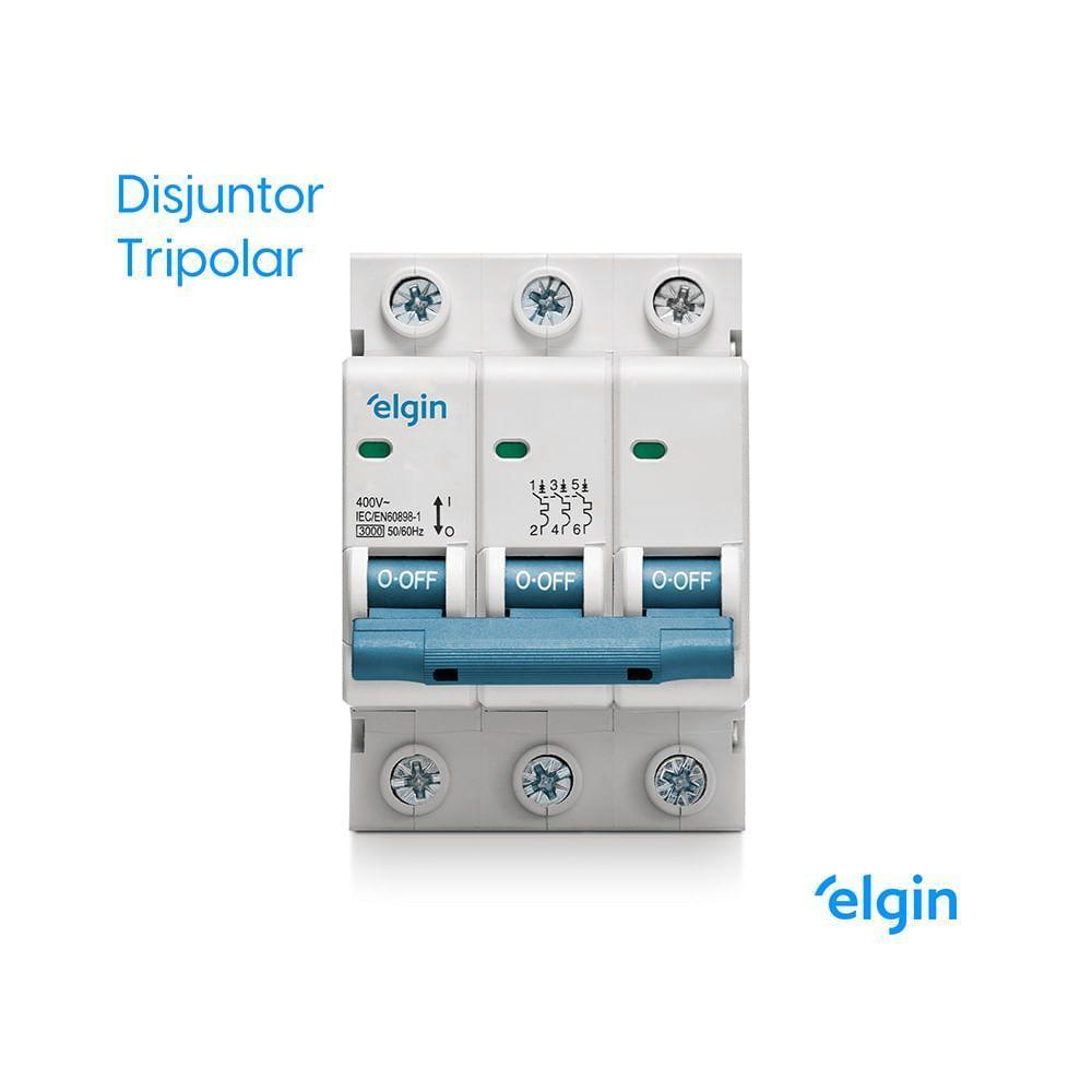 Mini Disjuntor 6KA MCB DP6-3C100 Tripolar 100A 3 Polos Bivolt - 2