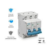 Mini Disjuntor 6KA MCB DP6-3C100 Tripolar 100A 3 Polos Bivolt - 3