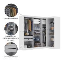 Quarto Modulado De Canto Madrid Com 7 Portas Maxel