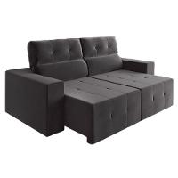 Sofá Retrátil E Reclinável 2m 3 Lugares Fênix Veludo Mamflex - 2