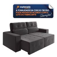 Sofá Retrátil E Reclinável 2m 3 Lugares Fênix Veludo Mamflex - 5