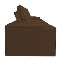 Sofá Retratil Reclinavel 3 Lugares 2,30m Porta Copo USB Marrom