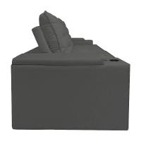 Sofá Retratil Reclinavel 3 Lugares 2,30m Porta Copo USB Cinza