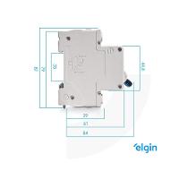 Mini Disjuntor Monopolar Curva C MCB 3KA 1 Polo 20A Bivolt - 5
