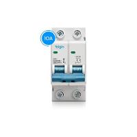 Mini Disjuntor Bipolar Curva C MCB 3KA 2 Polos 10A Bivolt - 1