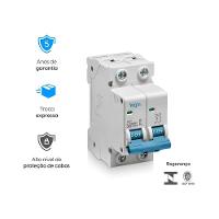 Mini Disjuntor Bipolar Curva C MCB 3KA 2 Polos 10A Bivolt - 3