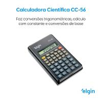 Calculadora Científica CC56 56 Funções 10 Dígitos Cálculos Estatísticos E Exponenciais - 2