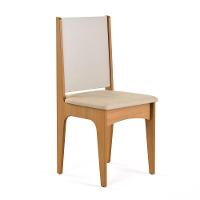 Conjunto De Mesa De Jantar Moderna Com 4 Cadeiras Estofadas Mel Off - 5