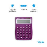 Calculadora De Mesa 4127 Roxa 12 Dígitos Função Correção GPM Erase - 5