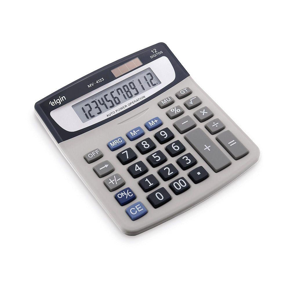 Calculadora De Mesa 4123 12 Dígitos Raíz Quadrada LCD - 1