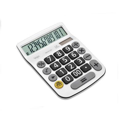 Calculadora De Mesa 4132 Branca 12 Dígitos Função Raíz Quadrada Porcentagem Correção