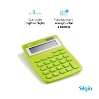 Calculadora De Mesa 4126 Verde 12 Dígitos Função Correção GPM Erase - 5