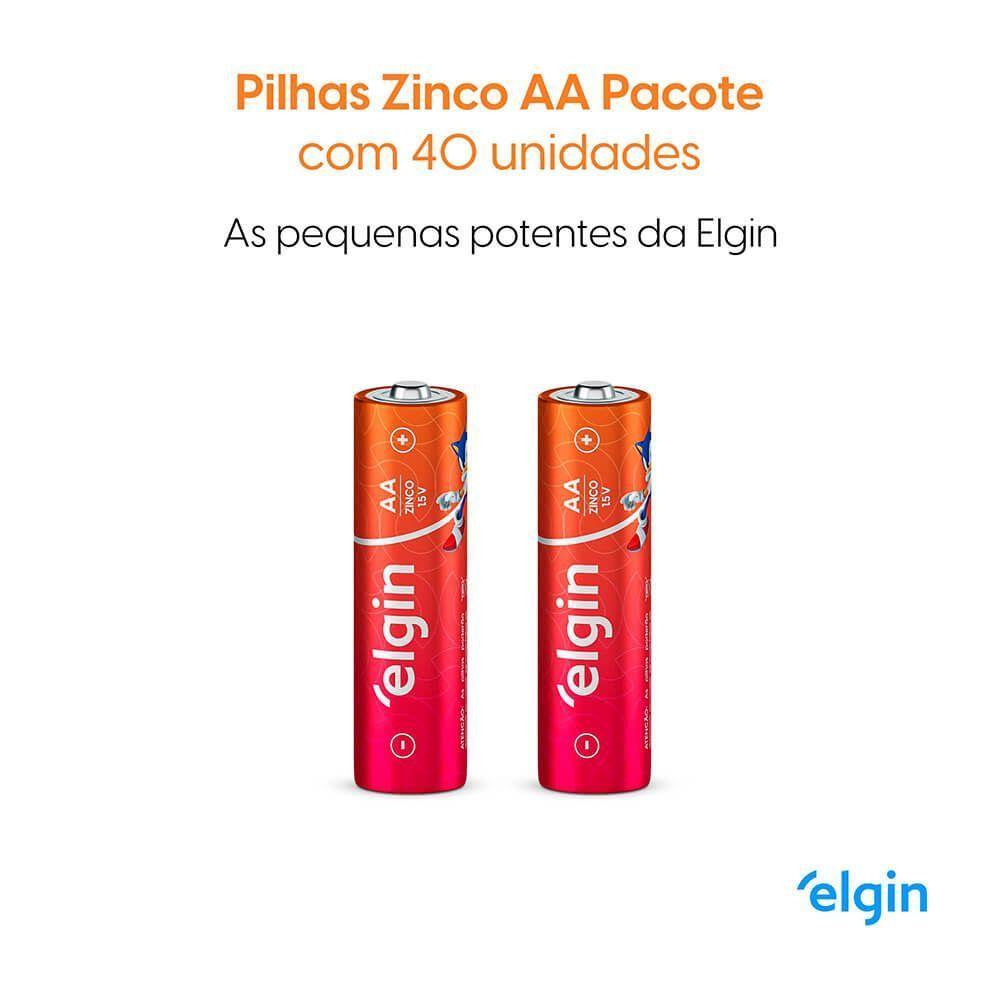 Pilha De Zinco AA Comum Caixa Com 40 Unidades - 2