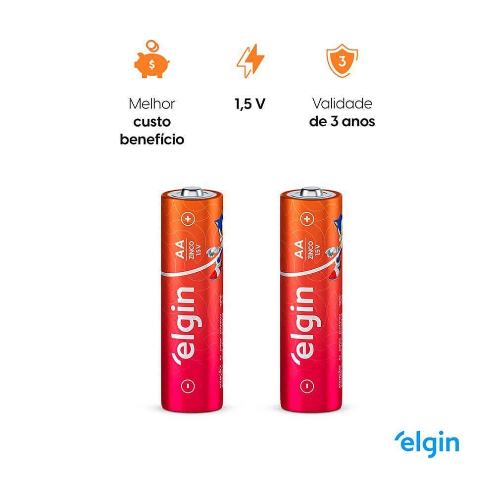 Pilha De Zinco AA Comum Caixa Com 40 Unidades - 3