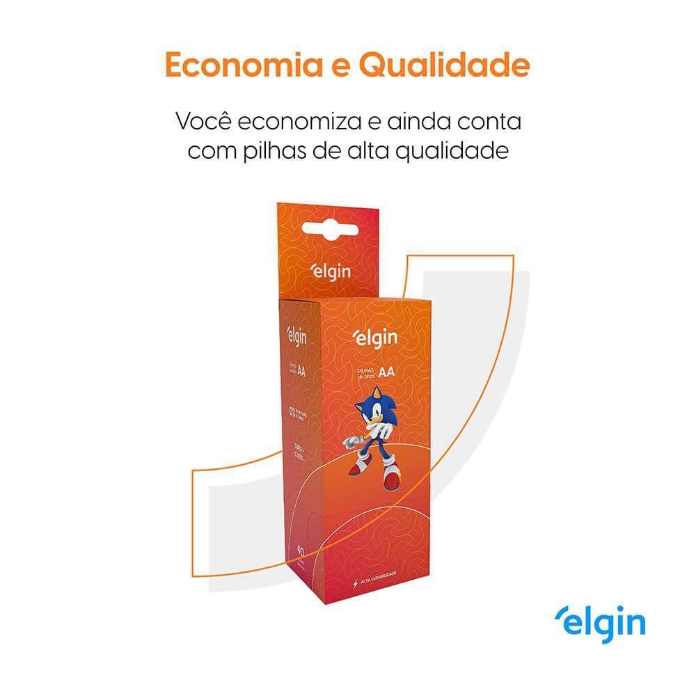 Pilha De Zinco AA Comum Caixa Com 40 Unidades - 5