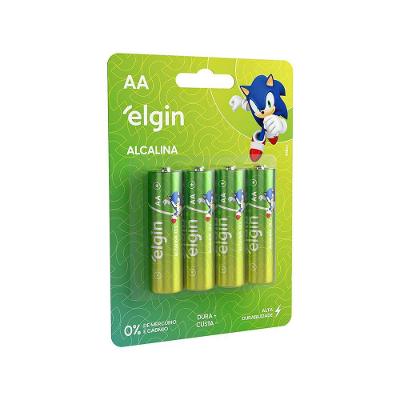 Pilha Alcalina AA Comum Blister Com 4 Unidades
