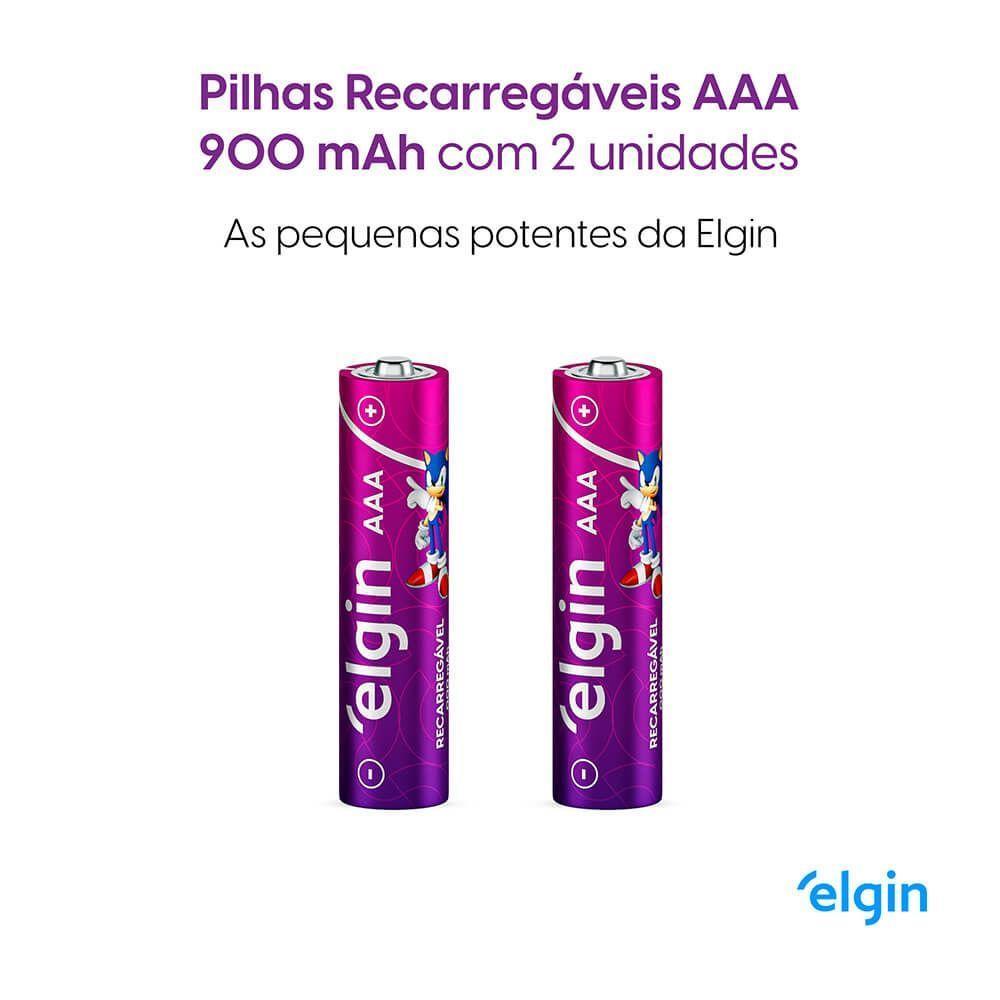 Pilha Recarregável AAA Palito 900mah Blister Com 2 Unidades - 3