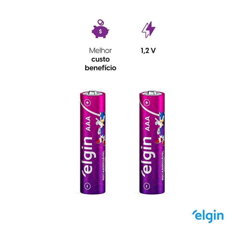 Pilha Recarregável AAA Palito 900mah Blister Com 2 Unidades - 4